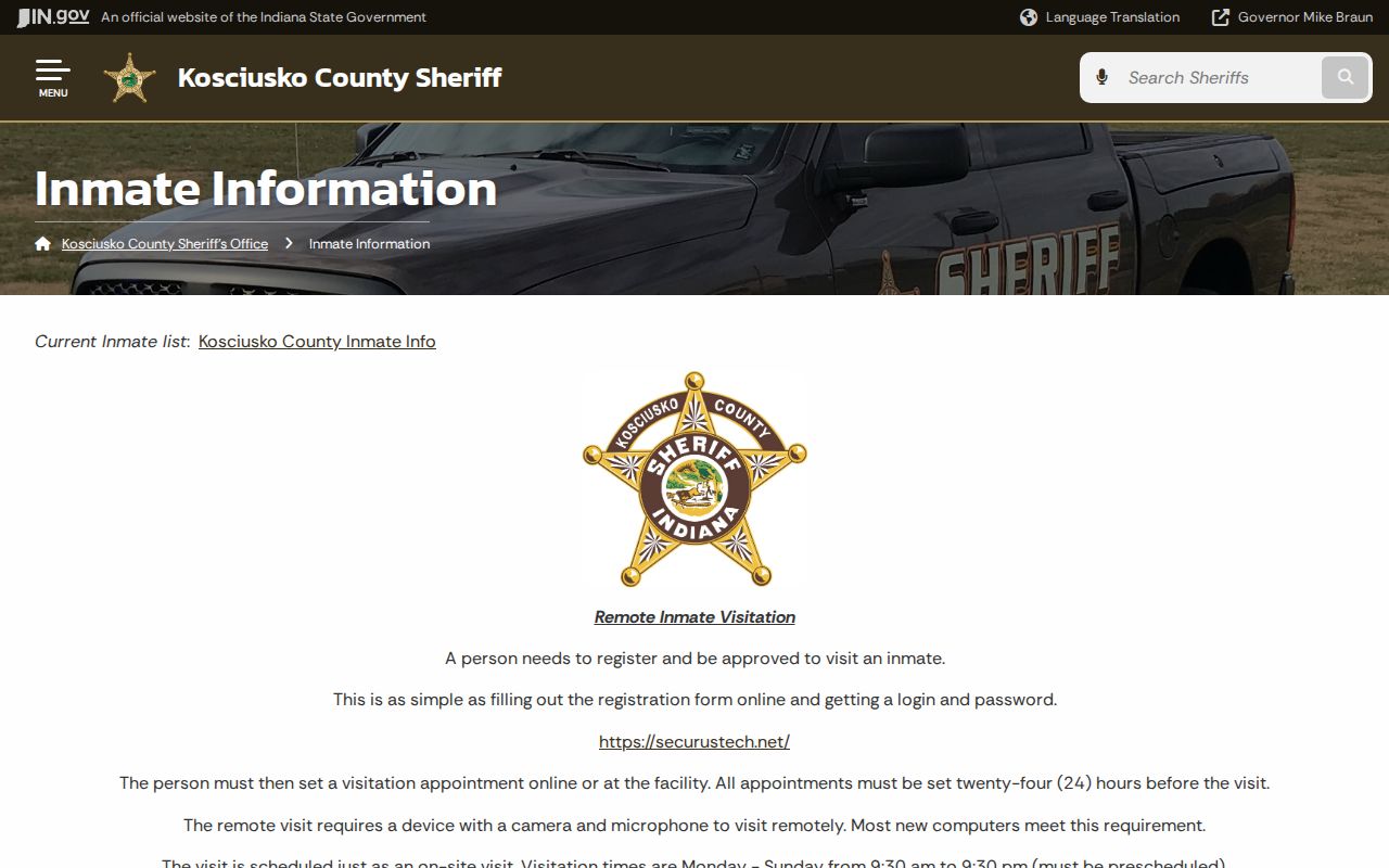 Kosciusko County busted booking roster gateway